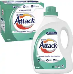 Coles Biozet Attack Regular Laundry Liquid 2 Litre or Powder 2kg offer