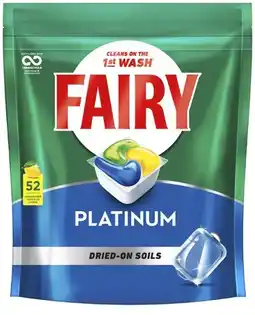 Coles Fairy Platinum Dishwashing Tablets 52 Pack offer