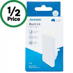 Woolworths Jackson Backlit LED Nightlight Pk 1 offer