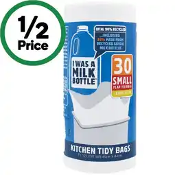 Woolworths I Was A Milk Bottle Kitchen Tidy Bag Pk 20-30 offer