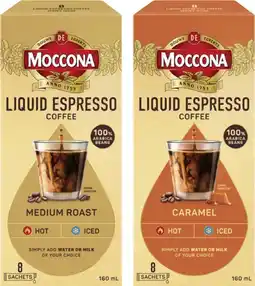 Coles NEW Moccona Liquid Espresso Concentrate Coffee 8 Pack offer