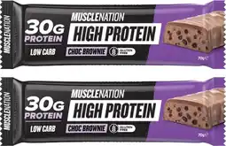 Coles NEW Muscle Nation High Protein Choc Brownie Bar 70g offer