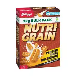 Woolworths Kellogg’s Nutri-Grain 1 kg offer