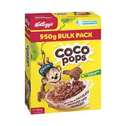 Woolworths Kellogg’s Coco Pops Cereal 950g offer