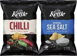 Coles Kettle Potato Chips 165g offer