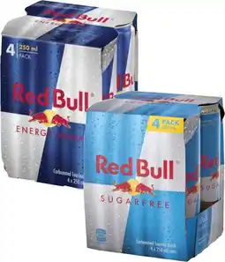 Coles Red Bull Energy Drink 4x250mL offer