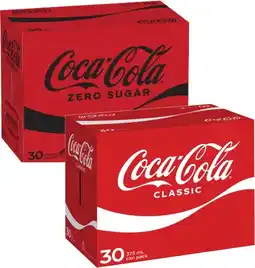Coles Coca-Cola Soft Drink 30x375mL offer