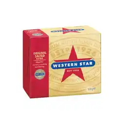 Woolworths Western Star Butter Block 500g offer