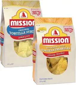 Coles Mission Corn Chips 230g offer