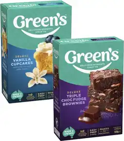 Coles Green's Deluxe Baking Mix 380g-630g offer