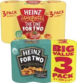 Coles Heinz Baked Beanz or Spaghetti 3x300g offer