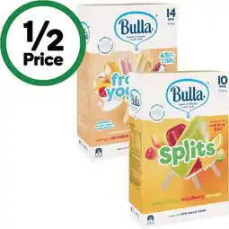 Woolworths Bulla Everyday or Variety Multipacks 450-768ml Pk 8-14 – From the Freezer offer