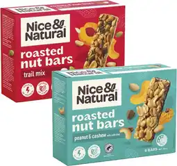 Coles Nice & Natural Nut Bars 180g-192g offer
