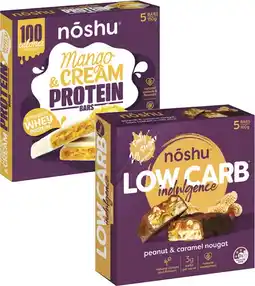 Coles Noshu Low Carb Indulgence or Protein Bars 150g-160g offer
