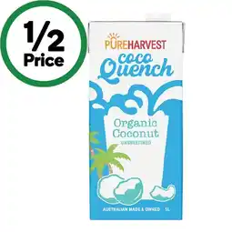Woolworths Pureharvest Coco Quench Coconut Milk 1 Litre offer