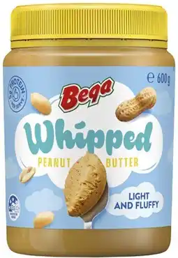 Coles Bega Whipped Peanut Butter 600g offer