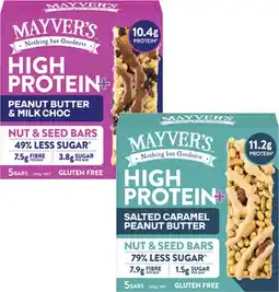 Coles Mayver's High Protein+ Bars 5 Pack 200g offer