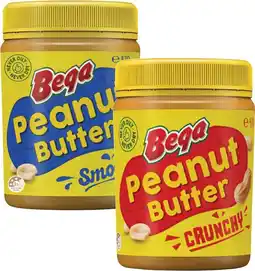 Coles Bega Smooth or Crunchy Peanut Butter 470g offer