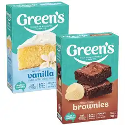 Woolworths Green’s Traditional Baking Mixes 340-470g offer