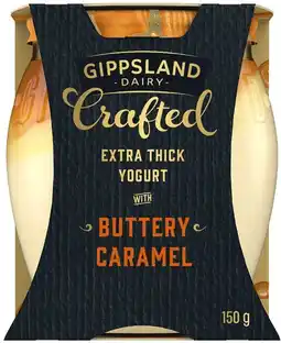 Coles Gippsland Dairy Crafted Yogurt 150g offer