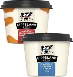 Coles Gippsland Dairy Twist Yogurt 700g offer