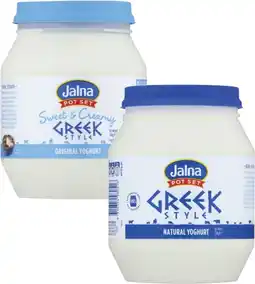 Coles Jalna Greek Style Yoghurt 1kg offer