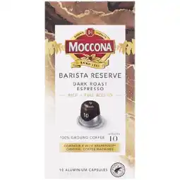 Woolworths Moccona Coffee Capsules Pk 10 offer