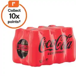 Woolworths Coca-Cola Classic or Zero Sugar Soft Drink 12 x 300ml offer