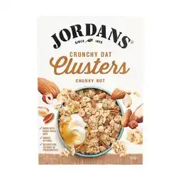 Woolworths Jordans Muesli, Clusters or Granola 500-750g offer