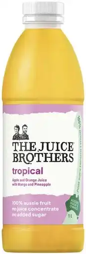 Coles The Juice Brothers Tropical Juice 1 Litre offer