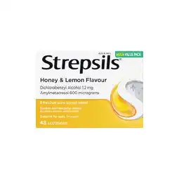 Woolworths Strepsils Honey & Lemon Lozenges Pk 48 offer