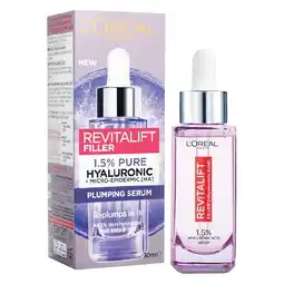 Woolworths L’Oreal Paris Revitalift Filler Plumping Serum 30ml offer