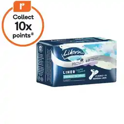 Woolworths Libra Liners Double 2 in 1 Pk 25 offer