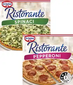 Coles Dr. Oetker Ristorante Pizza 310g-390g offer