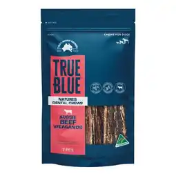 Woolworths True Blue Dog Treats 50g or Pk 3-7 offer