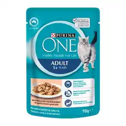 Woolworths Purina One Wet Cat Food 70g offer