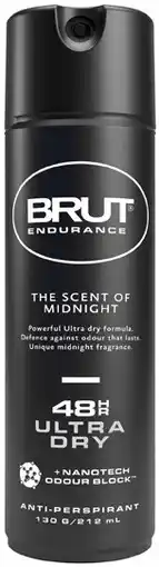 Coles Brut 48hr Antiperspirant Aerosol Deodorant 212mL offer