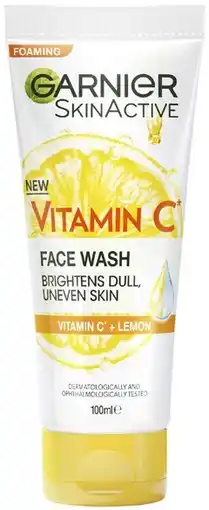 Coles Garnier Vitamin C Brightening Foam Wash 100mL offer