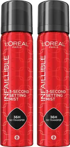Coles L'Oréal Infaillible Setting Spray 75mL offer