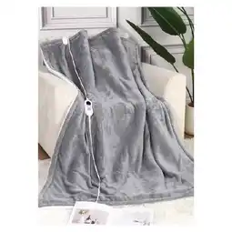 Woolworths Advwin Electric Heated Throw Blanket Grey offer
