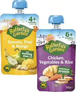 Coles Rafferty's Garden 4+ Months, 6+ Months or 8+ Months Baby Food Pouch 120g offer