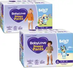 Coles BabyLove Jumbo Nappy Pants 42 Pack-56 Pack offer
