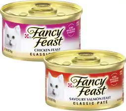 Coles Fancy Feast Classic or Creamy Delights Cat Food 85g offer