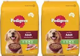 Coles Pedigree Dry Dog Food 8kg offer
