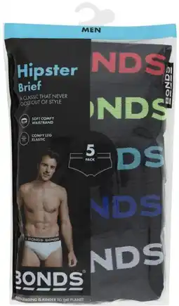 Coles Bonds Men's Briefs 5 Pack offer