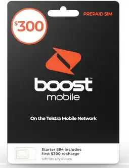 Coles Boost Mobile $300 SIM Pack offer