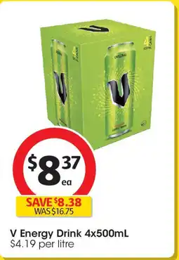 Coles V Energy Drink offer
