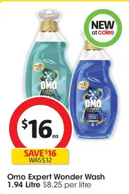 Coles Omo Expert Wonder Wash offer