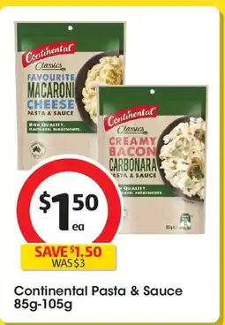 Coles Continental Pasta & Sauce offer
