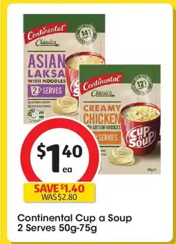 Coles Continental Cup a Soup 2 Serves offer